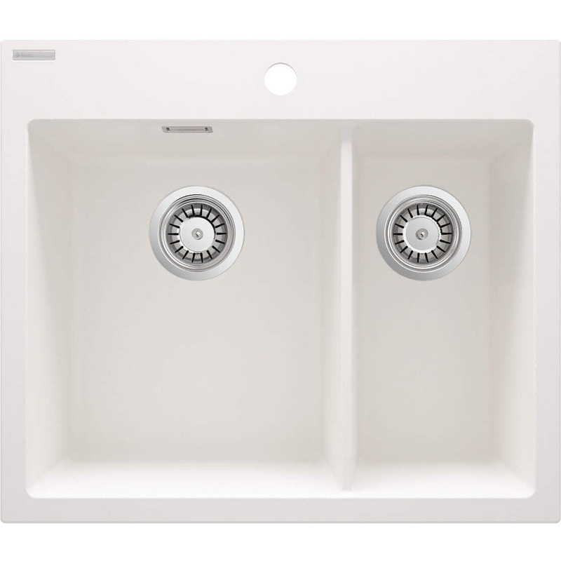 1,5 bodias granta izlietne Eridan 600 x 520 x 203 alabastrs