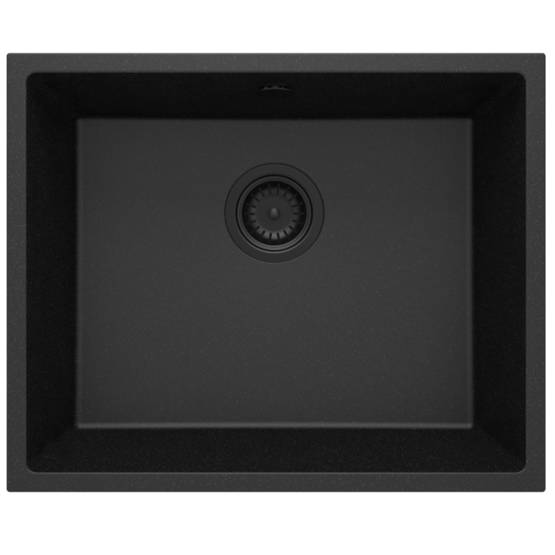 1-bodas granta izlietne ar iebvtu izlietni Corda 540 x 440 x 200 grafta metlisks