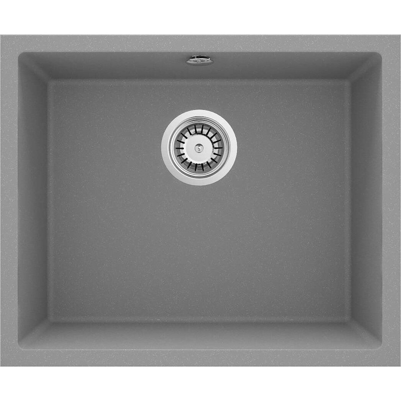 1-bodas granta izlietne ar iebvtu izlietni CORDA 540 x 440 x 200 metliski pelka