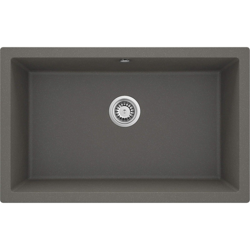 1-bodas granta izlietne ar iebvtu izlietni CORDA 800 x 500 x 204 antracts metlik