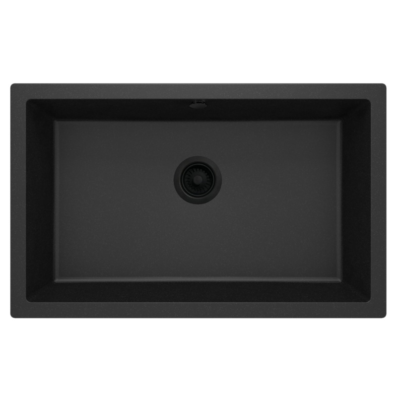 1-bodas granta izlietne ar iebvtu izlietni Corda 800 x 500 x 204 grafta metlisks