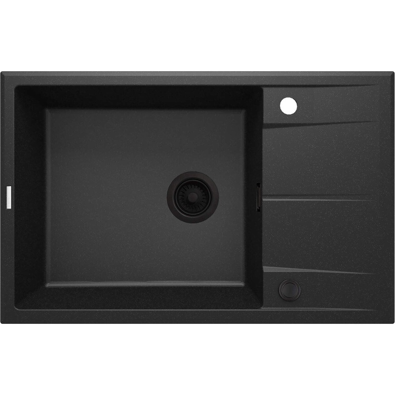 1 bodas granta izlietne ar izlietni Eridan 780 x 500 x 210 grafta metlisks