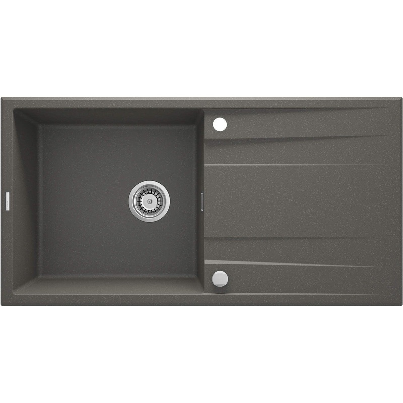 1 bodas granta izlietne ar izlietni Eridan 860 x 500 x 209 antracta metlika