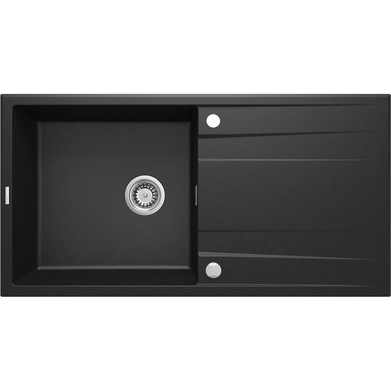 1 bodas granta izlietne ar izlietni Eridan 860 x 500 x 209 grafta metlisks