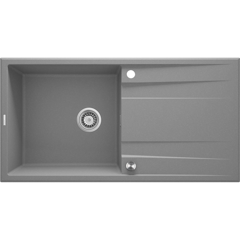 1 bodas granta izlietne ar izlietni Eridan 860 x 500 x 209 metliski pelka