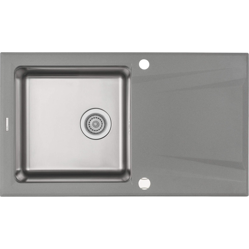 1-bodas granta un trauda izlietne ar izlietni Prime 860 x 500 x 220 metliski pelka