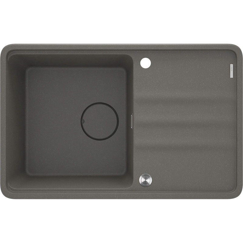 1 bodas granta izlietne ar izlietni Momi 780 x 500 x 230 antracta metlika