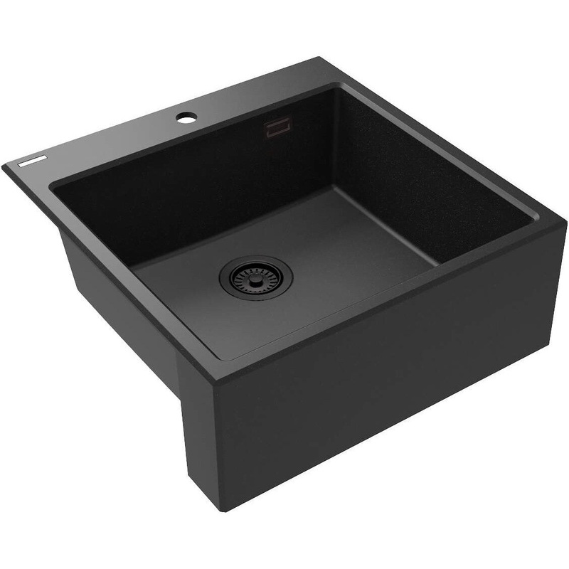 1-bodas granta izlietne Eridan 600 x 610 x 214 grafta metlisks