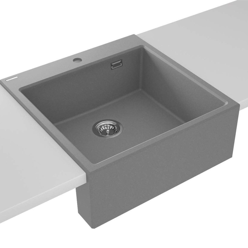 1-bodas granta izlietne Eridan 600 x 610 x 214 metliski pelka