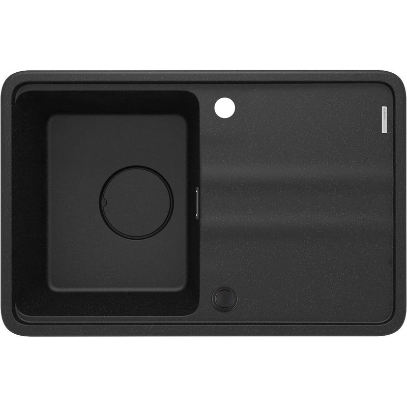 1 bodas granta virtuves izlietne Momi 670 x 440 x 230 grafta metlisks