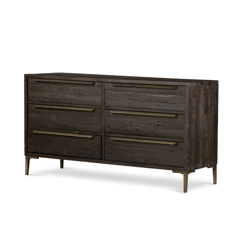 Wyeth 6 Drawer Dresser-Dark Carbon