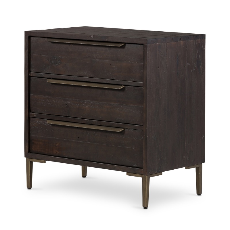 Wyeth 3 Drawer Dresser-Dark Carbon