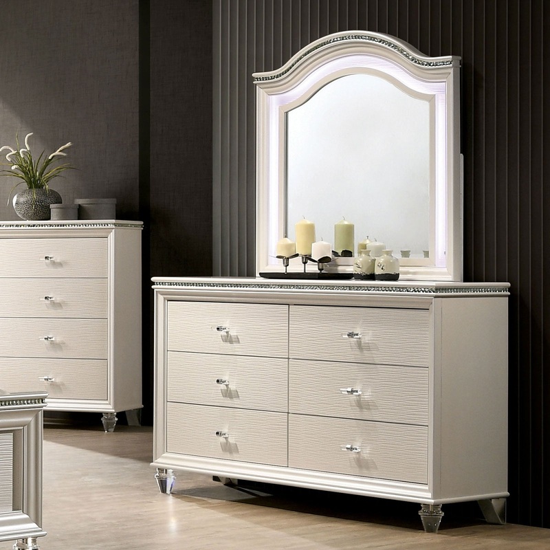 ALLIE Dresser Pearl White
