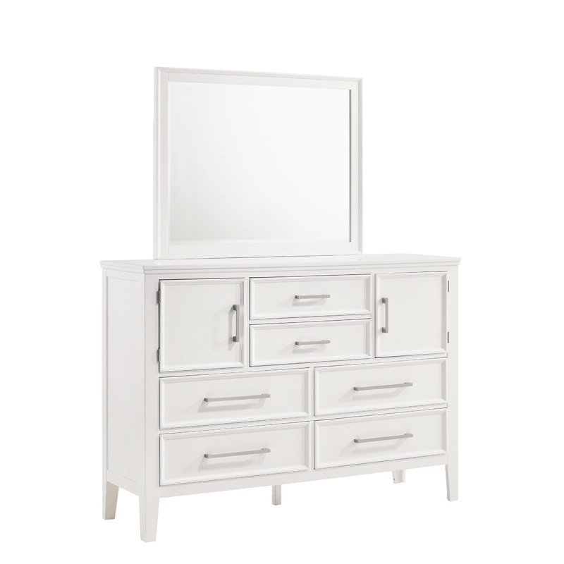 ANDOVER 60″ DRESSER W/DOORS-WHITE