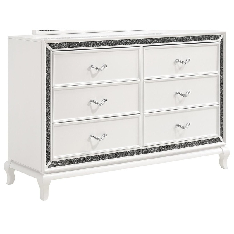 New Classic Furniture Park Imperial 6 Drawer Dresser in White