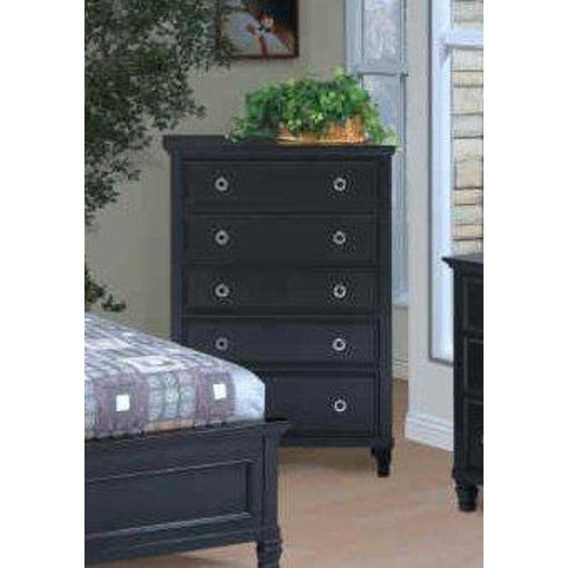 New Classic Tamarack 5-Drawer Chest in Black