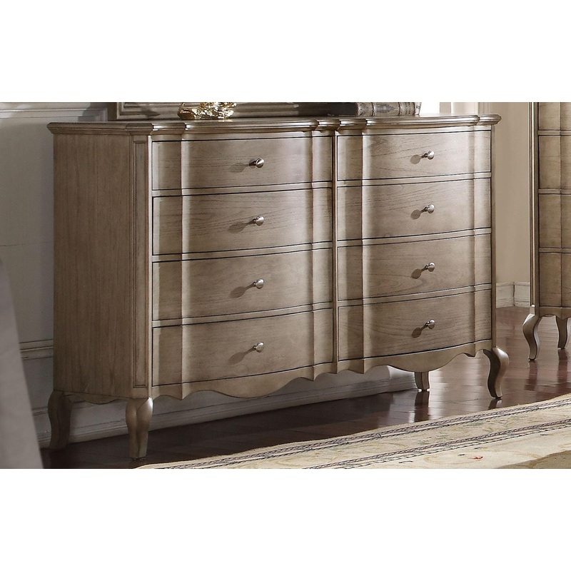 Acme Chelmsford Drawer Dresser in Antique Taupe 26055