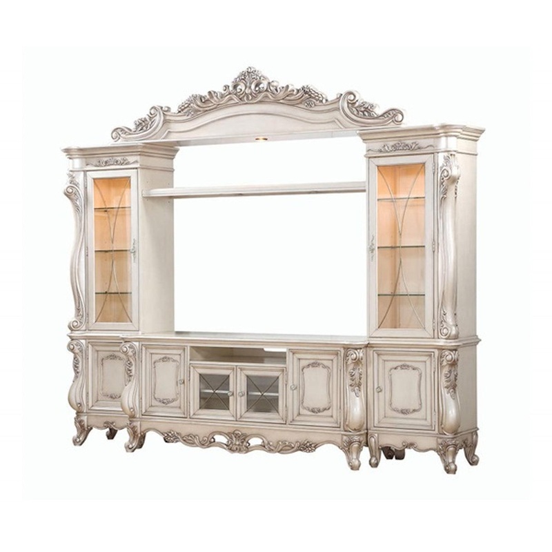 Acme Furniture Gorsedd Entertainment Center in Antique White 91440