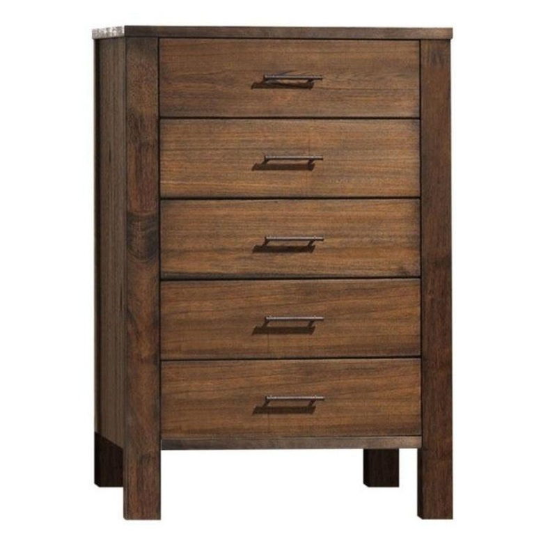 Acme Merrilee 5-Drawer Chest in Oak 21686