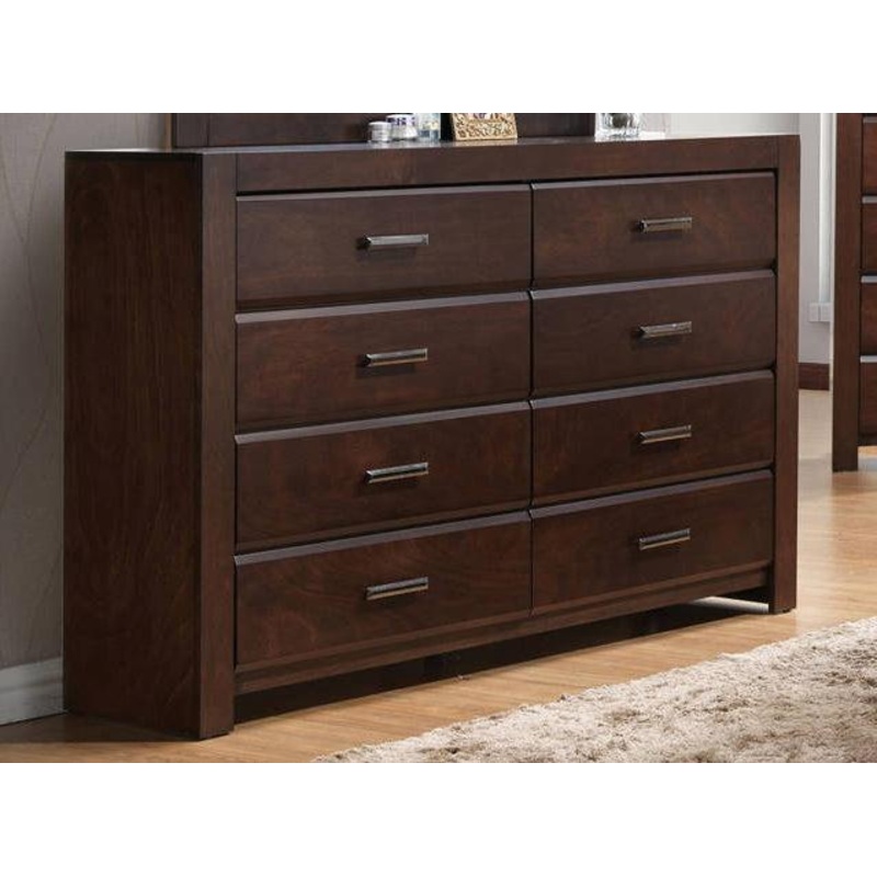 Acme Oberreit 8 Drawer Dresser in Walnut 25795