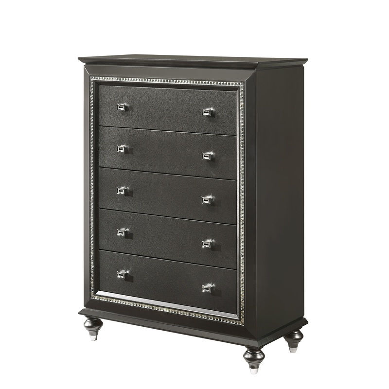 Kaitlyn Metallic Gray Chest