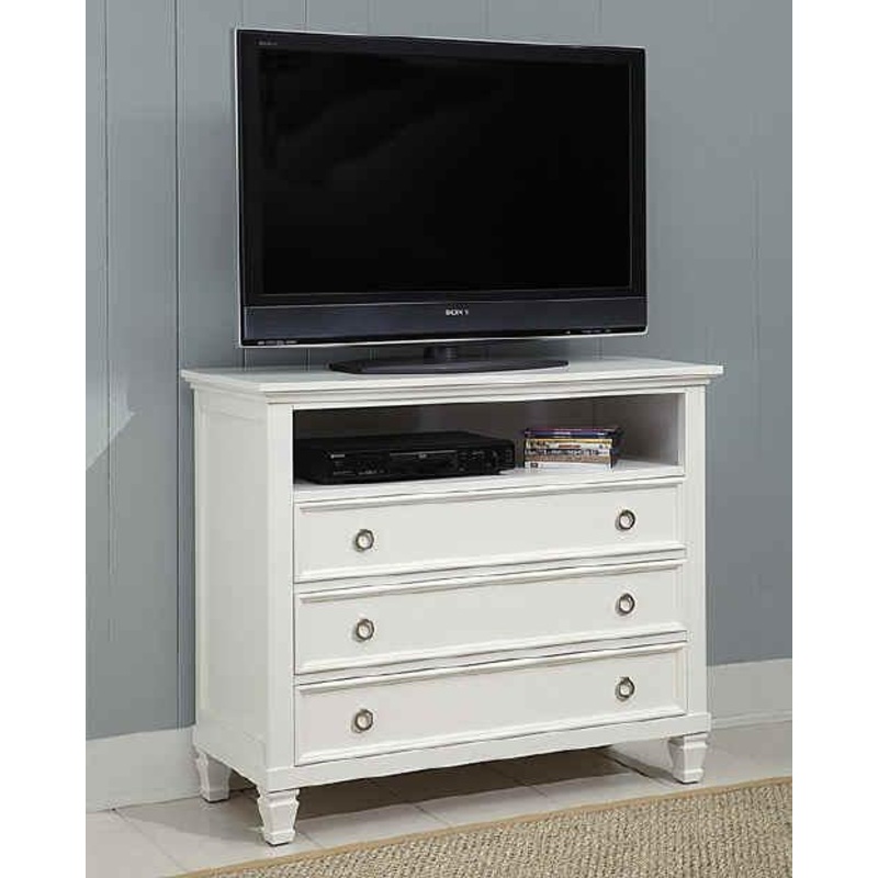 New Classic Tamarack 3-Drawer Media Chest in White