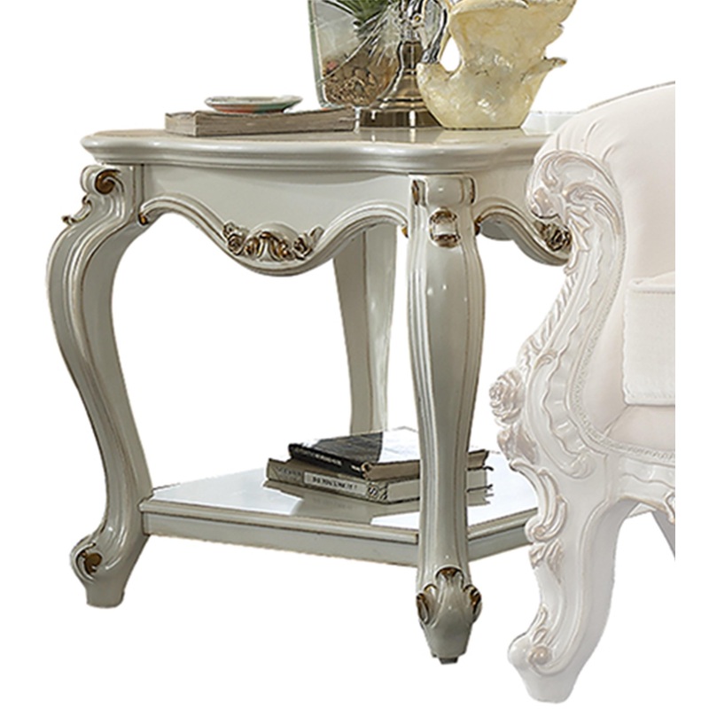 Picardy Antique Pearl End Table