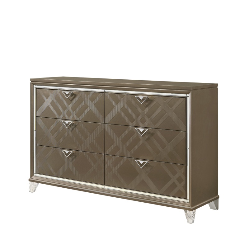 Skylar Dark Champagne Dresser