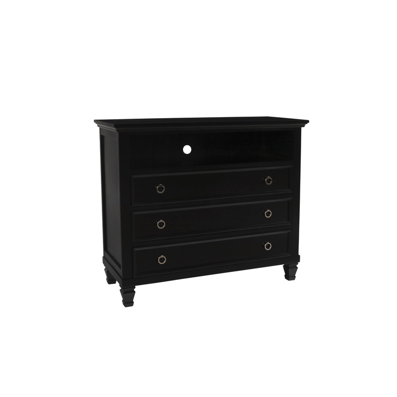 TAMARACK MEDIA CHEST- BLACK