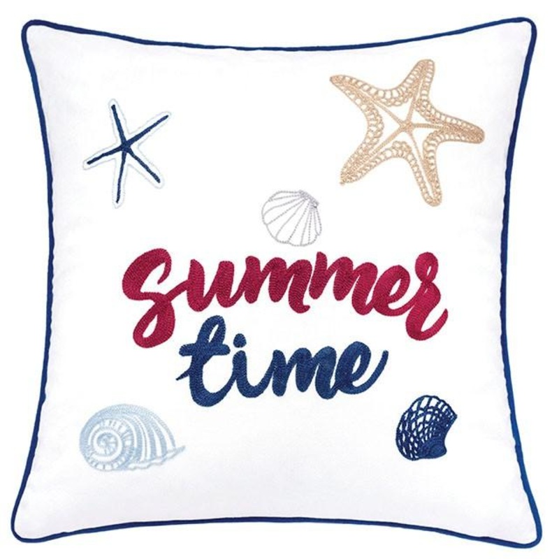 Emmie White 20″ X 20″ Pillow, Summer Time