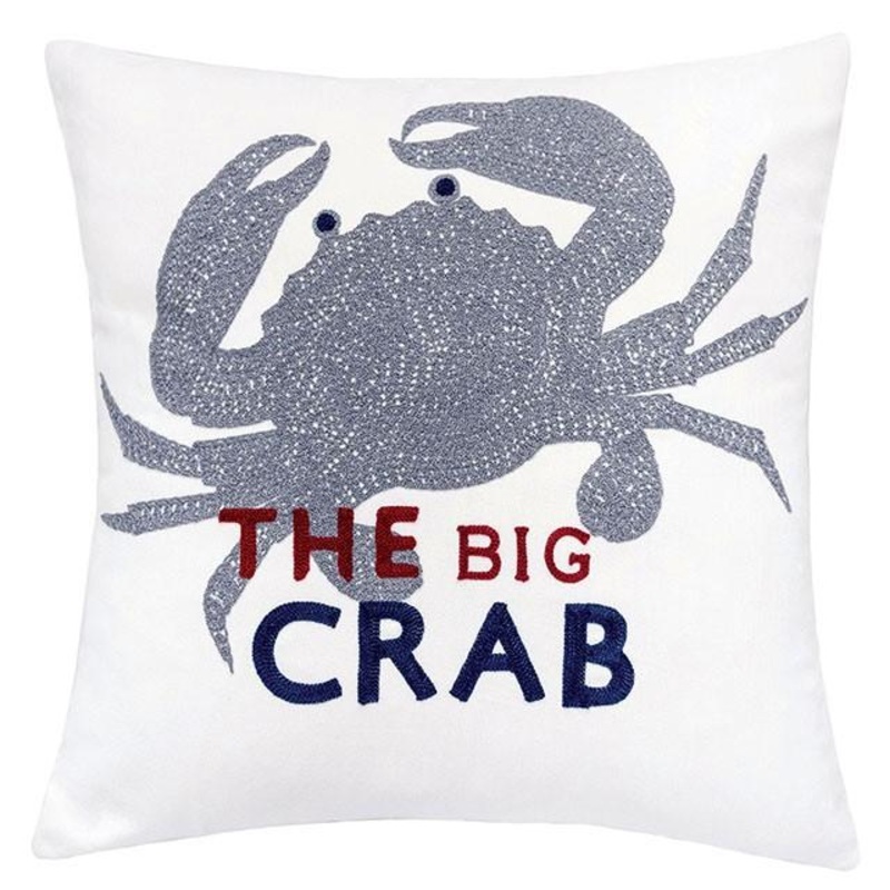 Jody White 20″ X 20″ Pillow, Crab