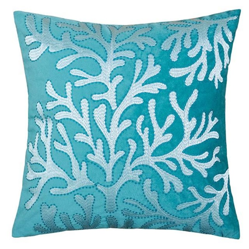 June Teal 20″ X 20″ Pillow, Teal