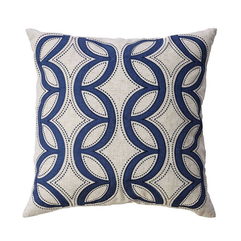 Teri Natural/Indigo 20″ X 20″ Pillow, Natural & Indigo (2/CTN)