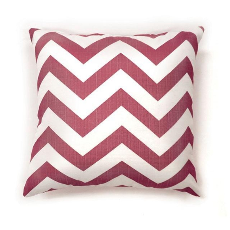 Zoe Red Chevron 18″ X 18″ Pillow, Red Chevron (2/CTN)