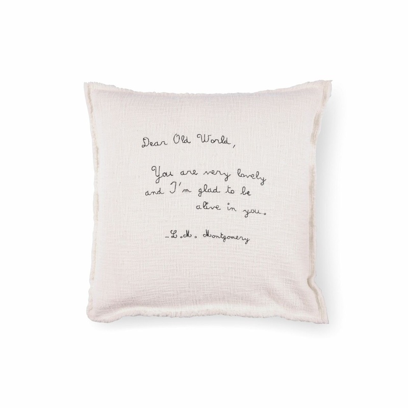 Dear Old World – L.M. Montgomery Pillow