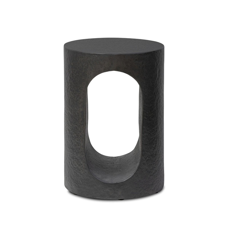 Samson End Table – Distressed Graphite Concrete