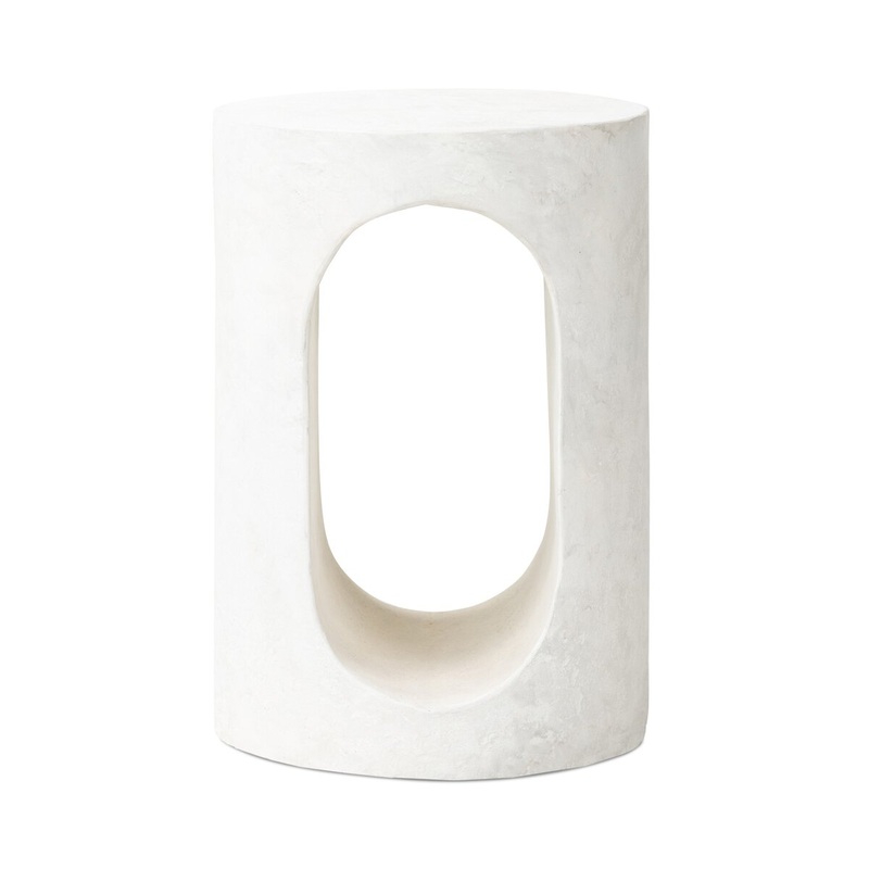 Samson End Table – Textured Lunar Concrete