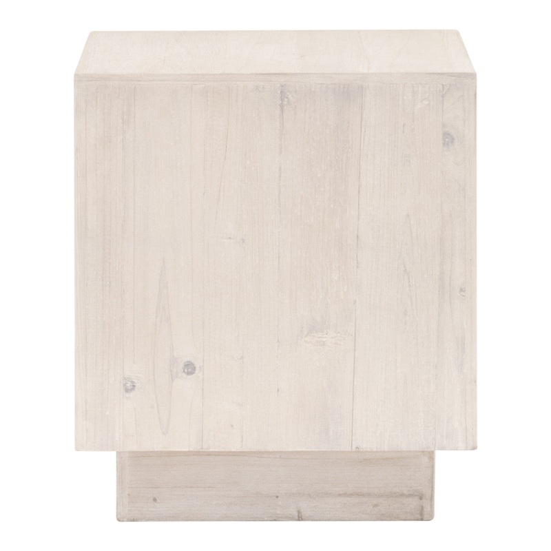 Montauk End Table – White Wash Pine
