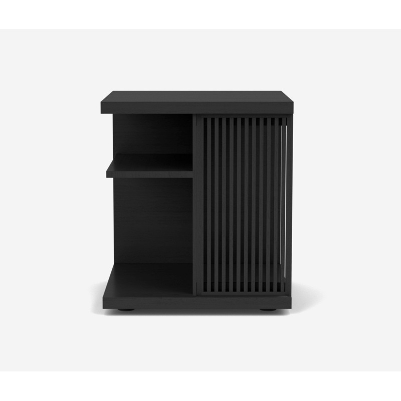 Plank Side Table – Black Oak