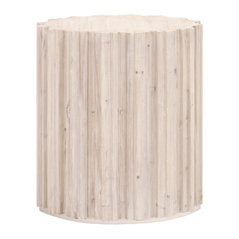 Roma End Table – White Wash Pine