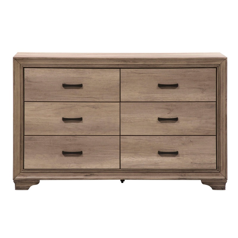 Sun Valley – 6 Drawer Dresser – Light Brown