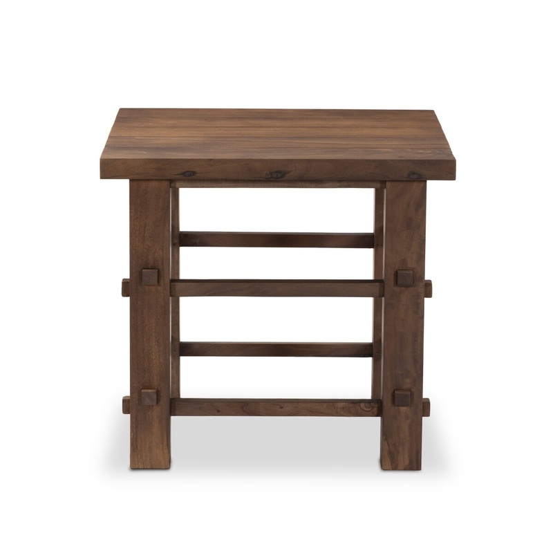 Wide Plank End Table