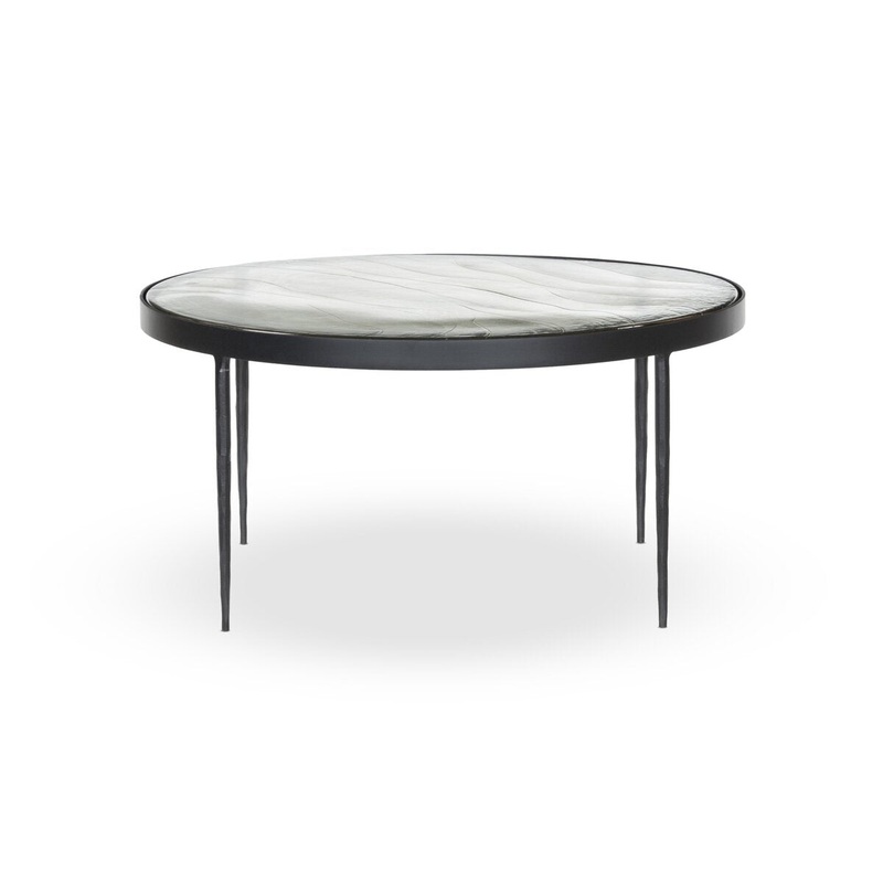 Yoko Nesting Large Table – Clear Cast Glass