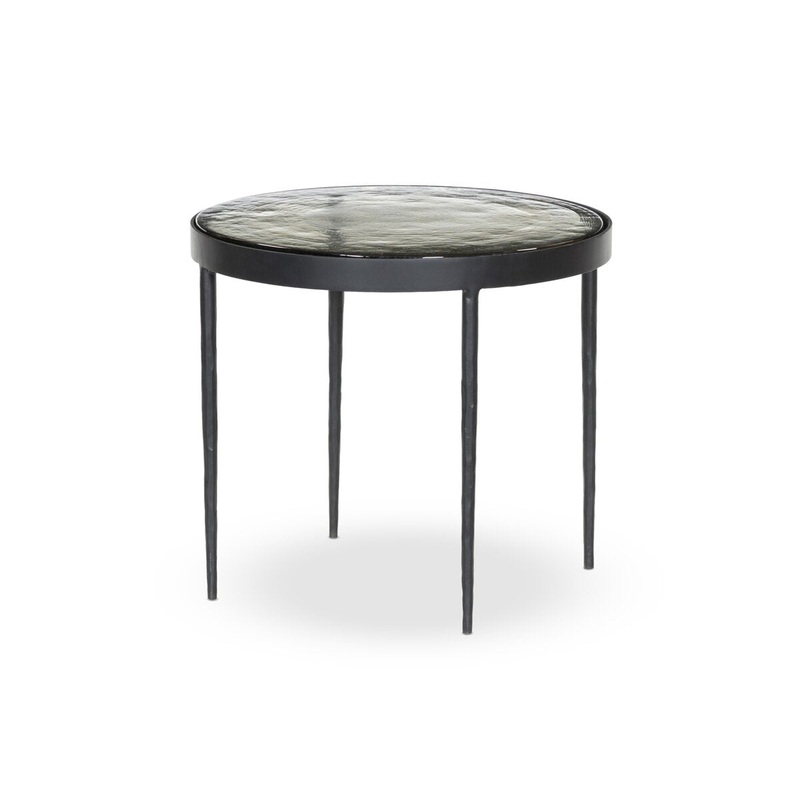 Yoko Nesting Small Table – Clear Cast Glass