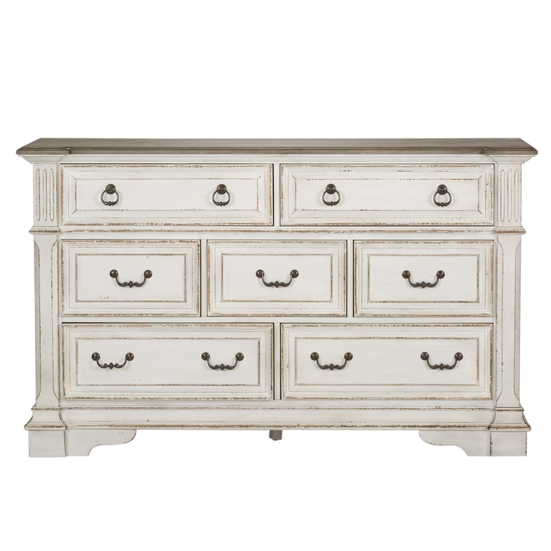 Abbey Park – 7 Drawer Dresser – White