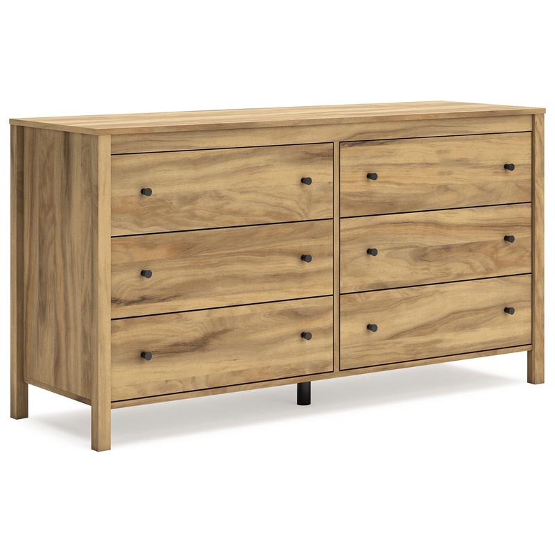 Bermacy – Light Brown – Six Drawer Dresser