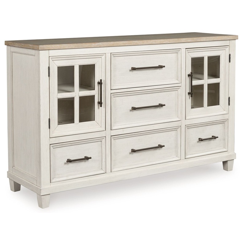 Shaybrock – Antique White / Brown – Dresser