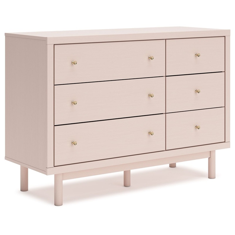 Wistenpine – Blush – Six Drawer Dresser