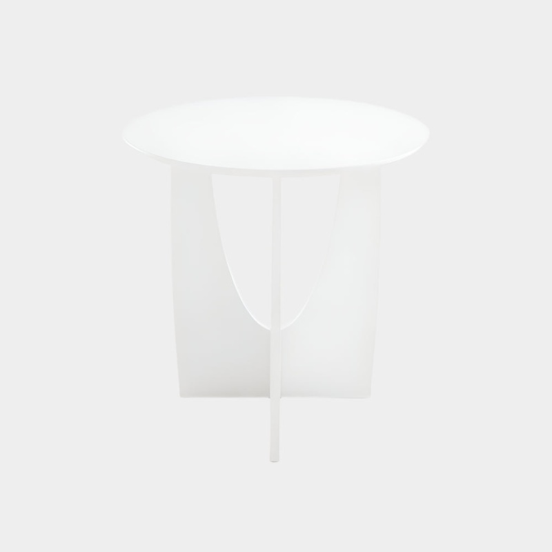 Myrtle End Table: White