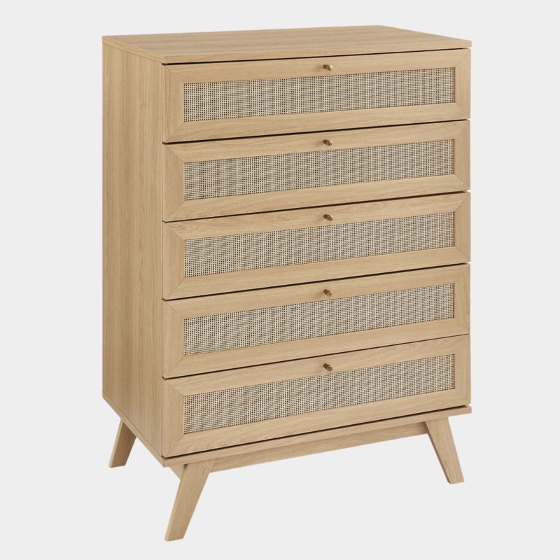 Soma 5-Drawer Chest in Oak